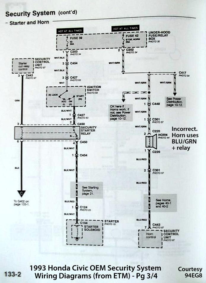 92 Honda civic alarm wiring diagram #6