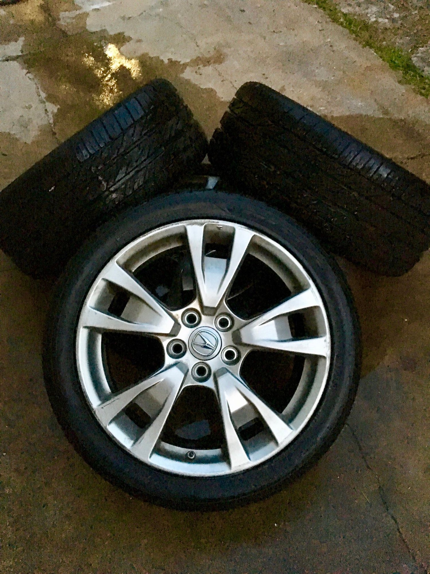 Wheels and Tires/Axles - CLOSED: Acura TL wheels SH-awd 19 inch with semi new tires 5X120 - Used - 2009 to 2014 Acura TL - Houston, TX 77023, United States