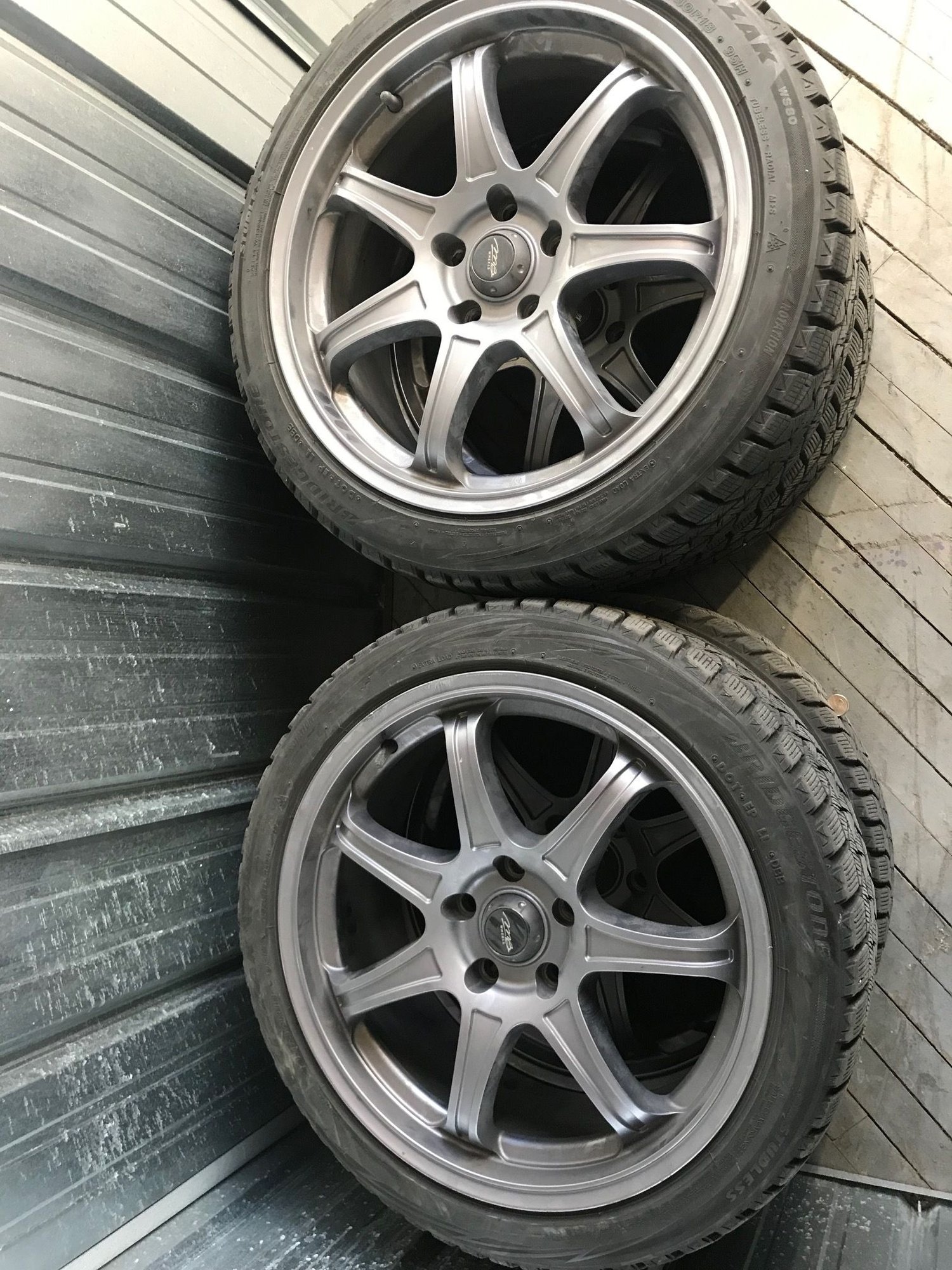Wheels and Tires/Axles - FS: Bridgestone Blizzak WS80s 235/40R/18 + Wheel - Used - All Years Any Make All Models - Chicago, IL 60616, United States