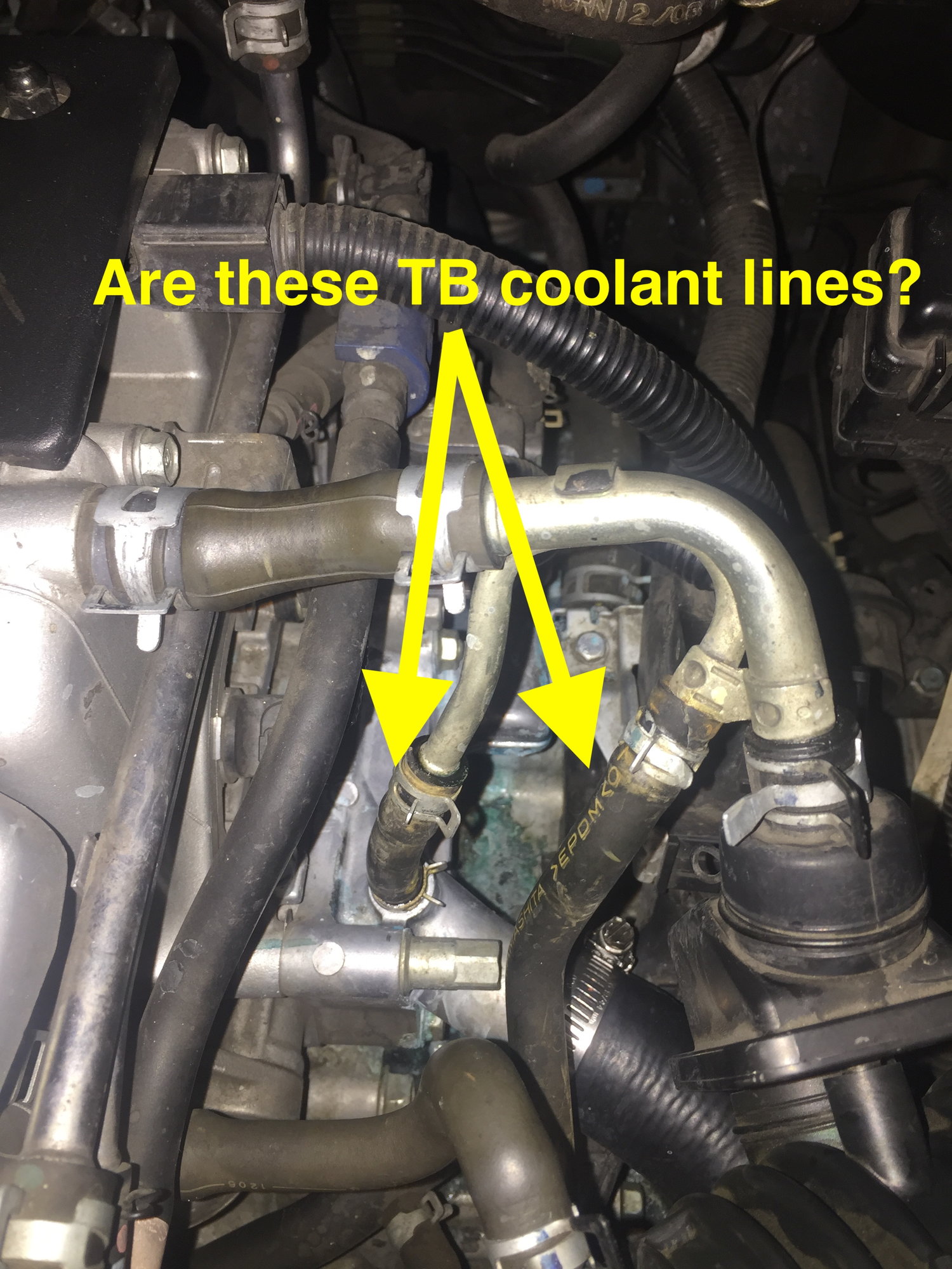 07 TSX broke thermostat housing bolt/leaking coolant hoses to throttle