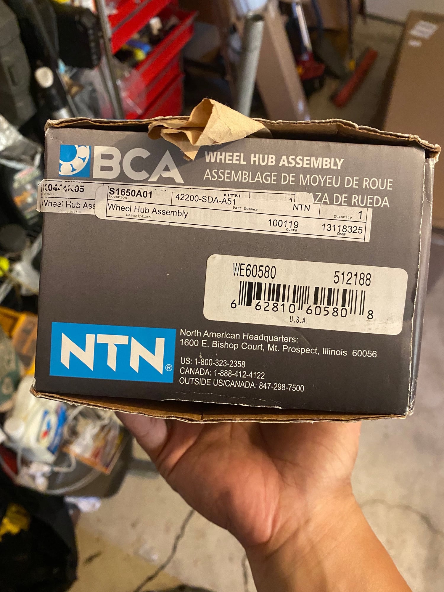 2005 Acura TL - Rear Wheel Bearing - Steering/Suspension - $100 - Dublin, CA 94568, United States