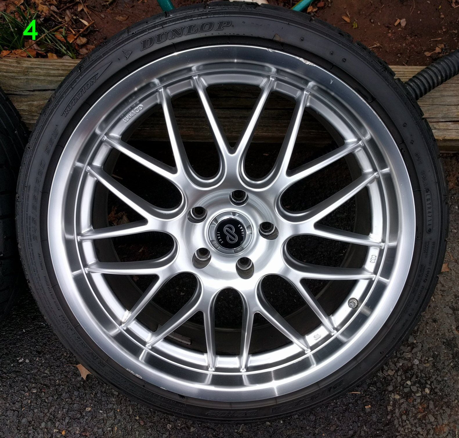 Wheels and Tires/Axles - EXPIRED: 20"x8.5"+40 5x120 EnkeiLussoSilver+245/35/20 Dunlop Direzza DZ102+TPMS+Parts - Used - 2009 to 2014 Acura TL - Morris County, NJ 07936, United States