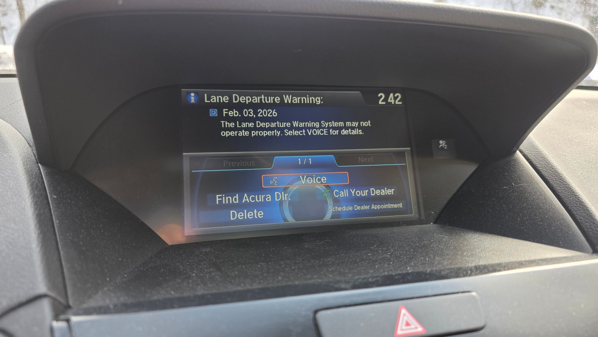 Acurawatch message