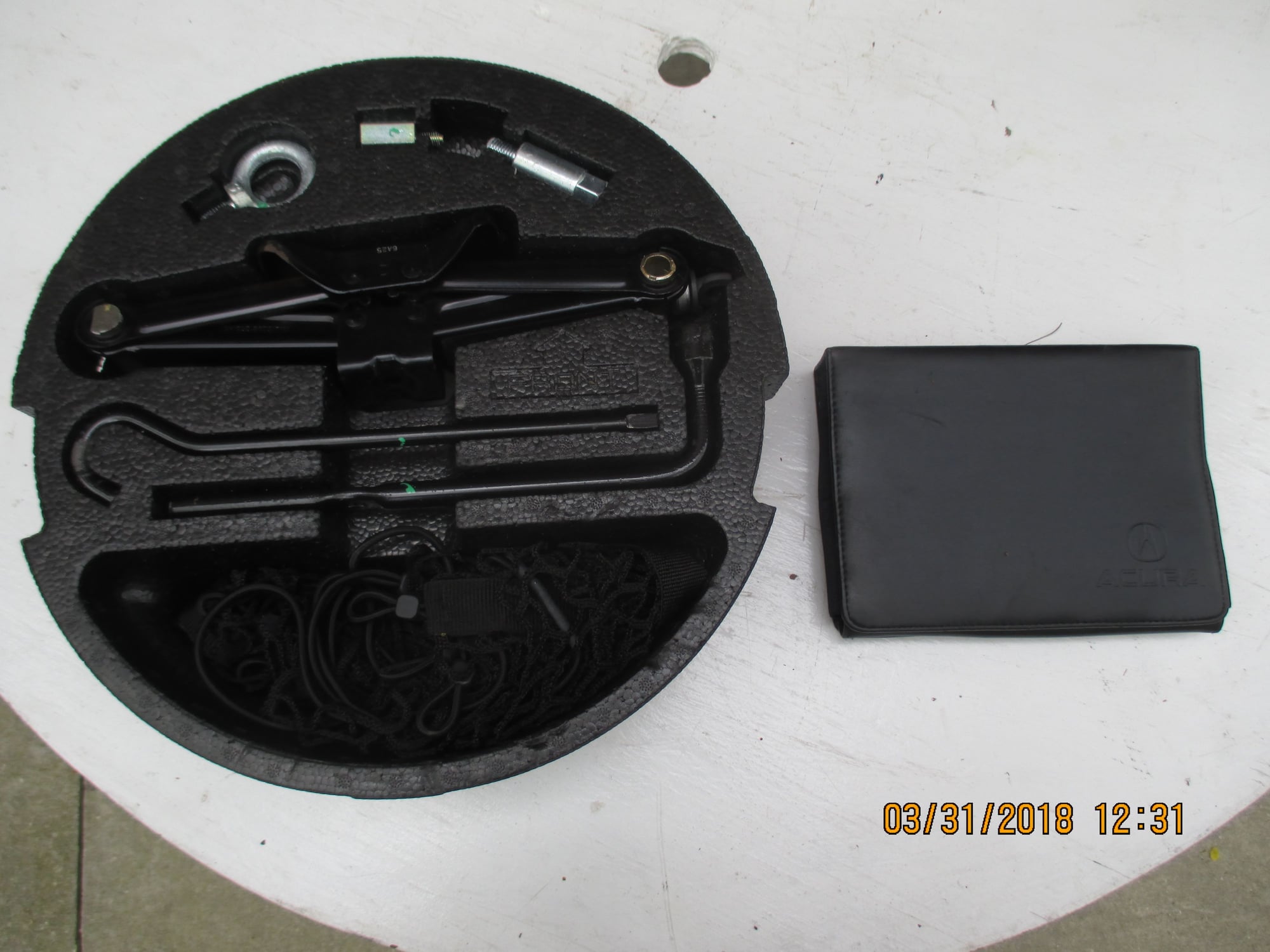 Miscellaneous - FS: OEM Trunk tray w/tools and OEM Leather Owners Manual holder - Used - All Years Acura All Models - Floral City, FL 34436, United States