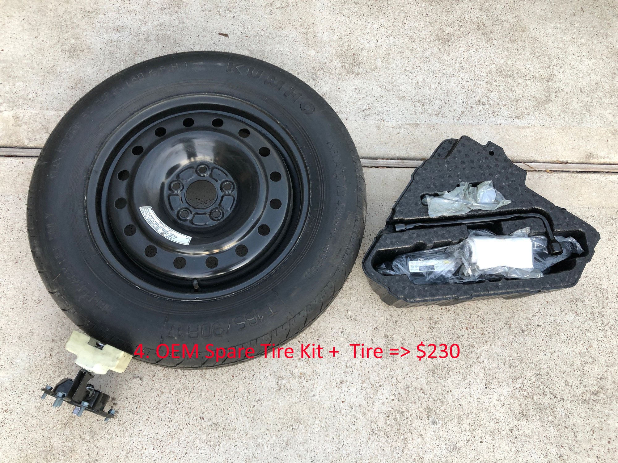 2019 Acura RDX - OEM Spare Tire Kit + Tire - Accessories - $230 - Cypress, TX 77433, United States