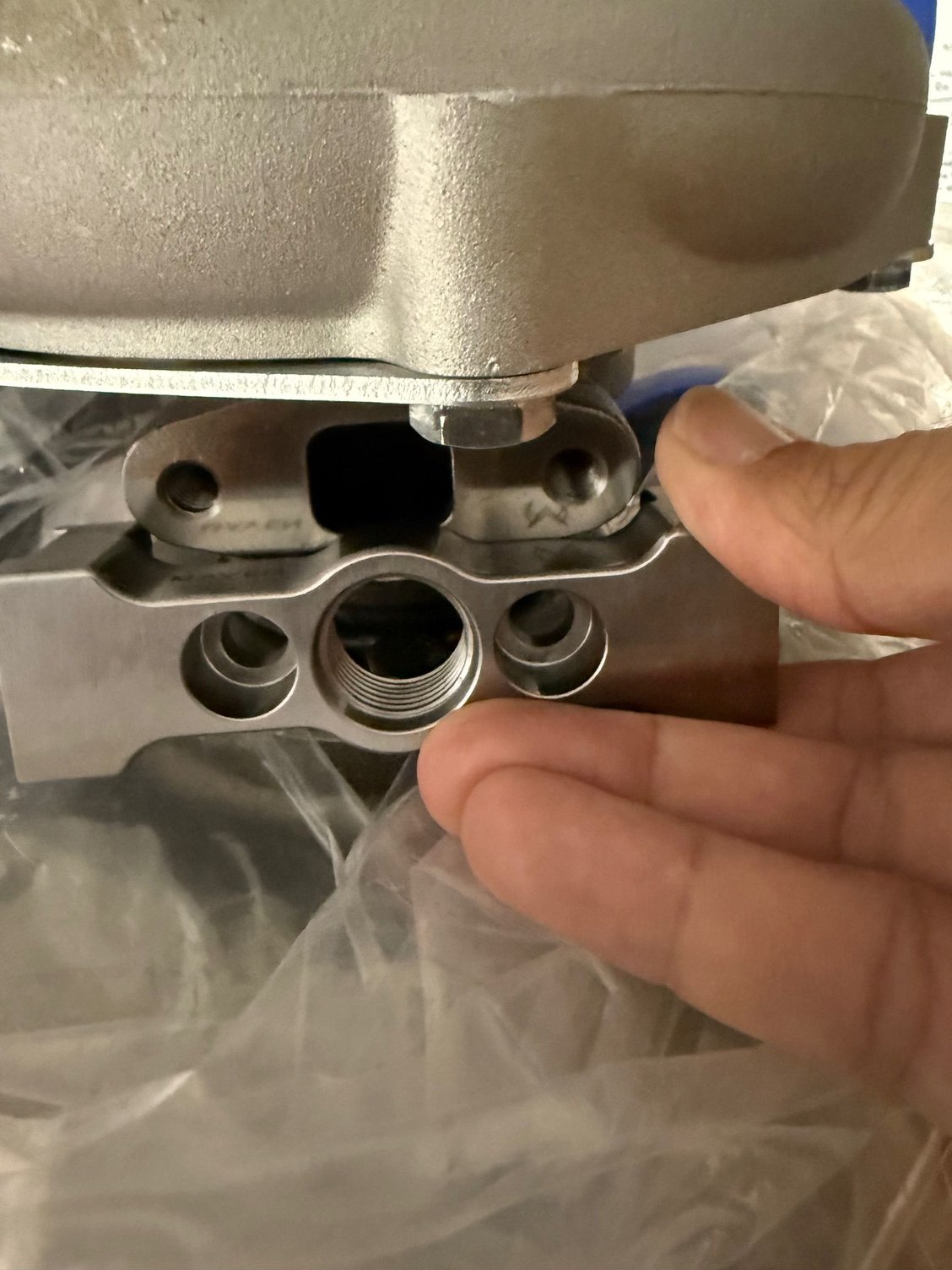 This is how the maven mounts to the bottom of the turbo.