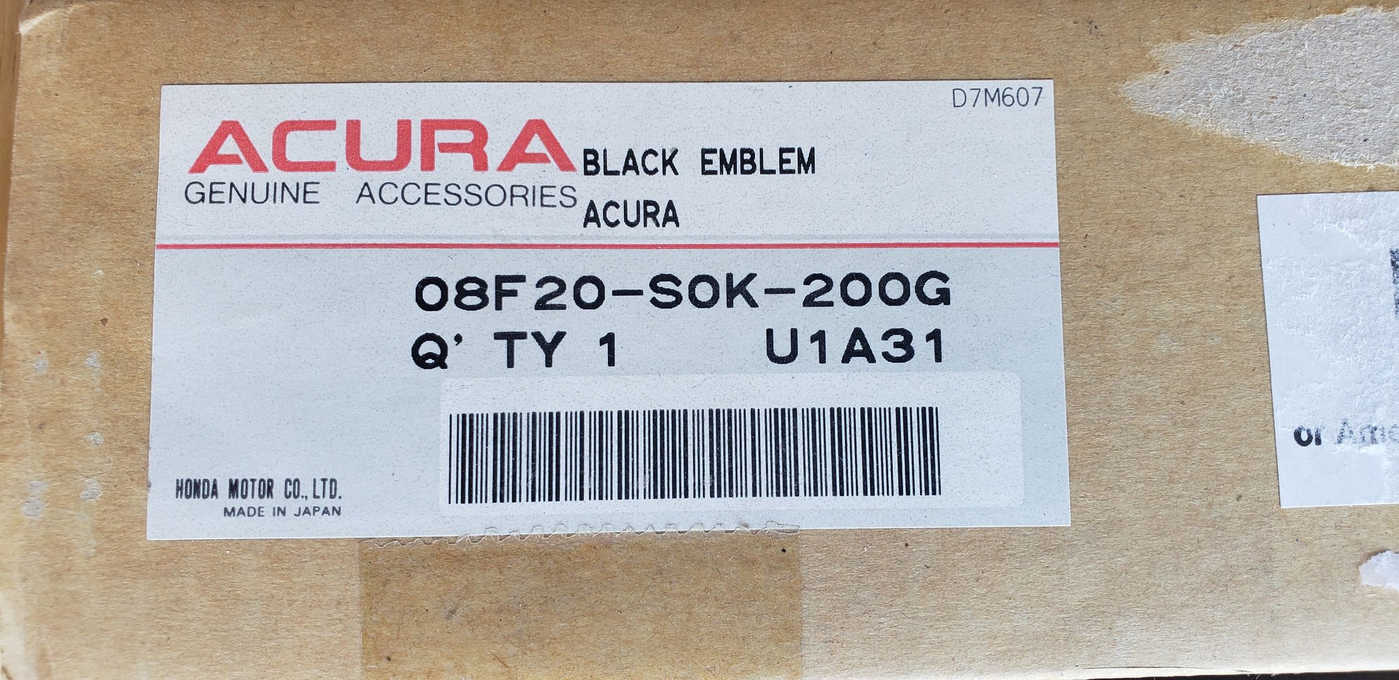 Accessories - FS: 2G TL OEM Acura Black Emblems ** NIB** - New - Tustin, CA 92780, United States
