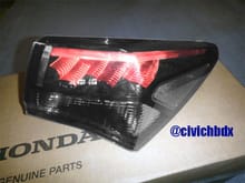 Acura TLX Clear Tail Light ON