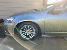 Front team dynamic wheels + M&H slicks 