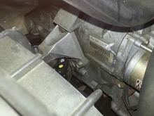 Front motor mount to 5 speed auto trans.