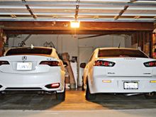 Well here's a far wide rear shot. With my sister's lancer on the right (: