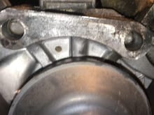two upper bolts ont top of water pump, both broken and threaded part of bolt still inside