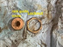 Guide screw and locknut