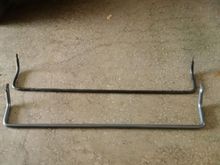 Progress 22mm 09-14 Acura TL sway bar comparison to OEM FWD bar