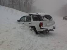 trailblazer bad sno day.... well actually cyclones into the side