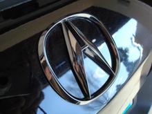 RDX electroplated black chrome rear emblem