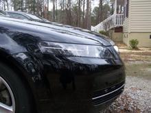 blacked out