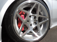 Brembo and metallic clear coat on the calipers.