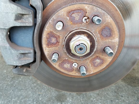 Could barely rotate rear rotors