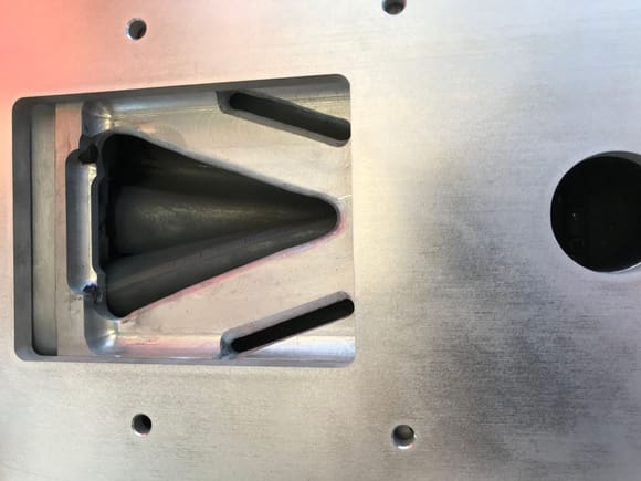 This Pranks adaptor plate is cut outside of the edge of the M90 Gen. 3 S/C. Though this plate won’t fit a 04-08 TL engine, it is still cut wrong. If I would make this plate fit, I would be leaking all my boost into the atmosphere.
