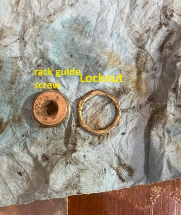 Guide screw and locknut