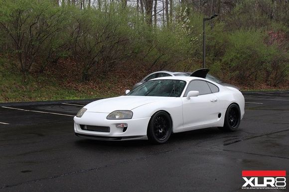 Caught leaving the lot, one of the cleanest Supras we've ever seen. Not a single scratch on this period correct build (excluding the rims).