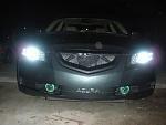 green led halo fog lights