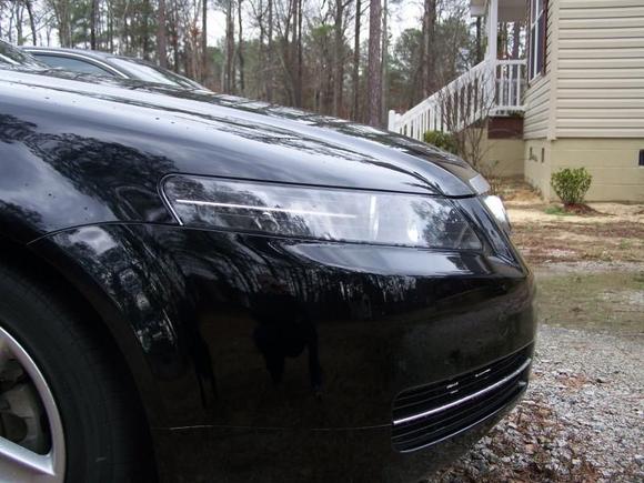 blacked out