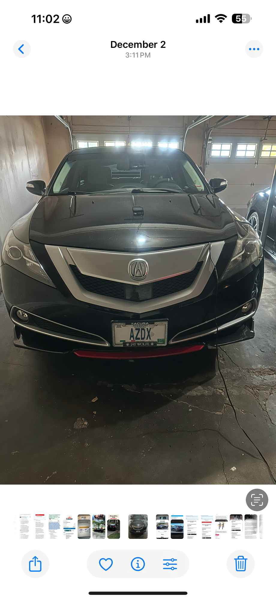 Acura grill emblem was black now silver , blacked out small  notches on top part grill and blacked out silver trim around fog lights 