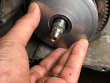 Clutch on crank shaft 