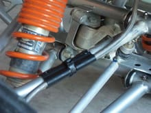 Pred Front Brake recall - this is the new a-arm clip held in place bhy a high dollar zip tie LOL                                                                                                        