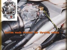 Throttle bracket for Edelbrock QS carb on a DS650