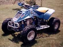 This is the old 91 Suzuki Quadracer that I basically Started my racing career on.