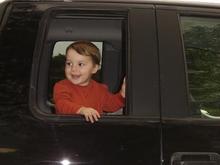 1 yr. old son thinkin the new truck is His                                                                                                                                                              