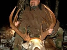 This is a friend of mine.  The buck really was this big.                                                                                                                                                