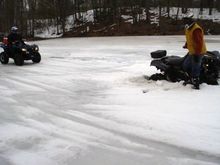 beergut stuck in the ice on the renegade