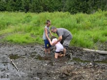 mud bath in a swamp