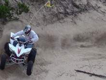 Tearing it up in the Oregon Dunes on my YFZ                                                                                                                                                             