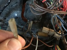 Brown wire - with end but no connection anywhere, off 1999 Polaris Magnum 500 ignition coil.