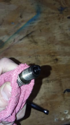 Spark plug is black and looked wet. Looks pretty rich. 