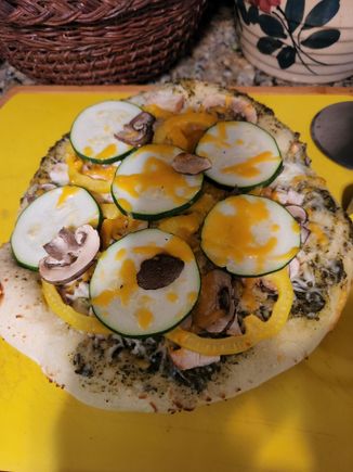 PK's grilled pizza