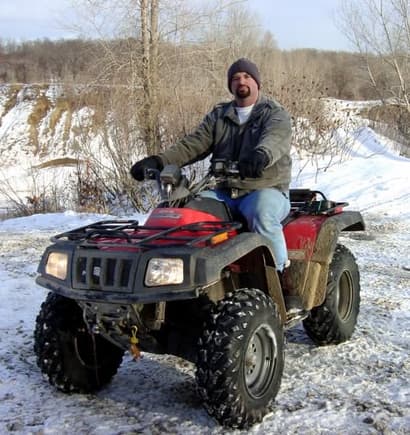 Me and my &quot;snowmobile.&quot;