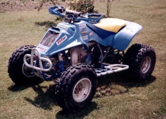 This is the old 91 Suzuki Quadracer that I basically Started my racing career on.