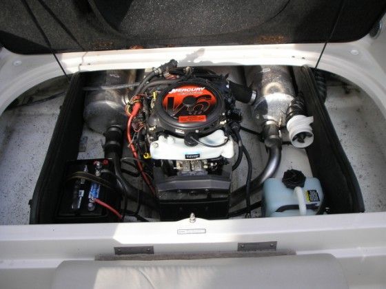 6 cyl 240 Mercury M2 2-stroke sitting on a Jet Drive-
