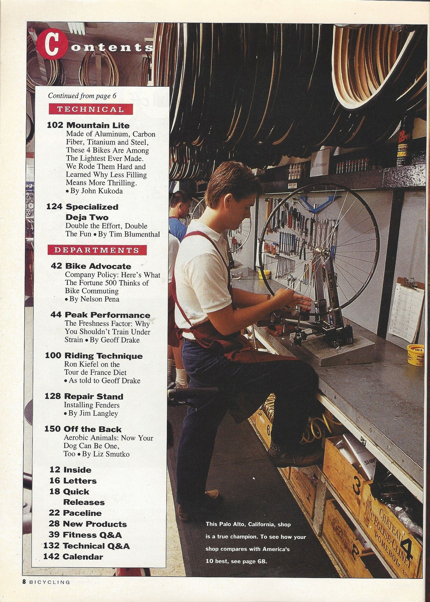 30 Years Ago: November 1991 in Bicycling magazine - Bike Forums