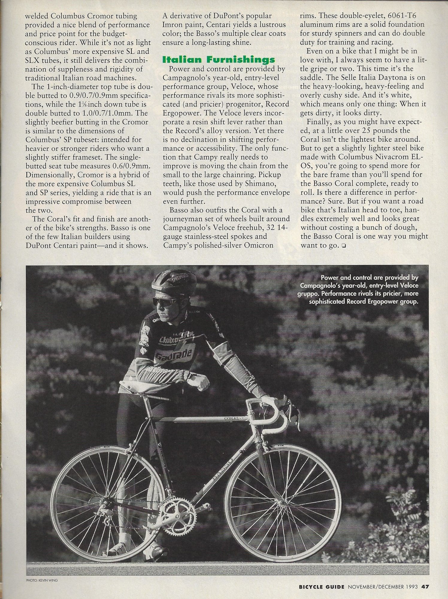 Road Test/Bike Review (1993) Basso Coral - Bike Forums