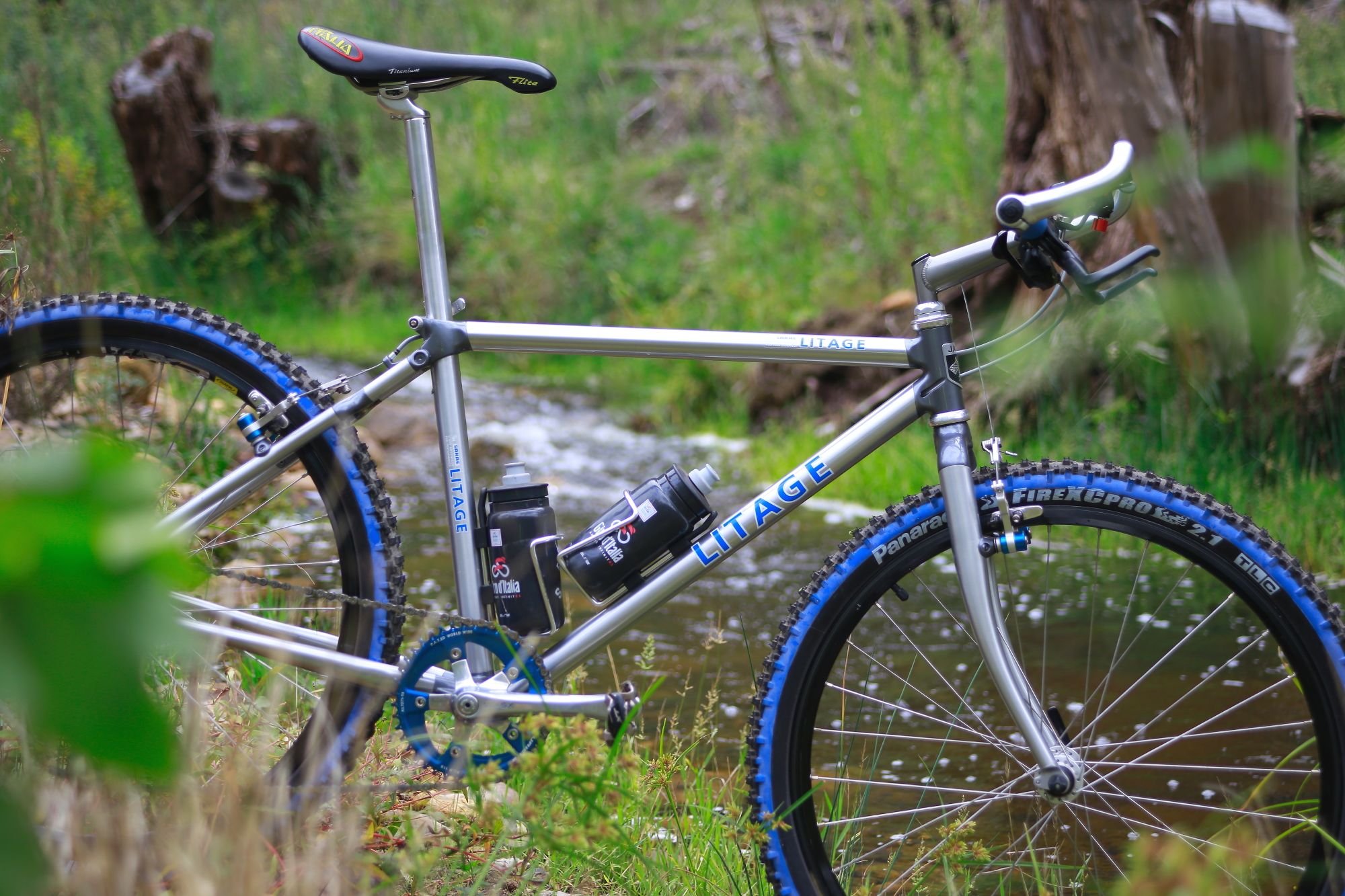 sanding down bike frame