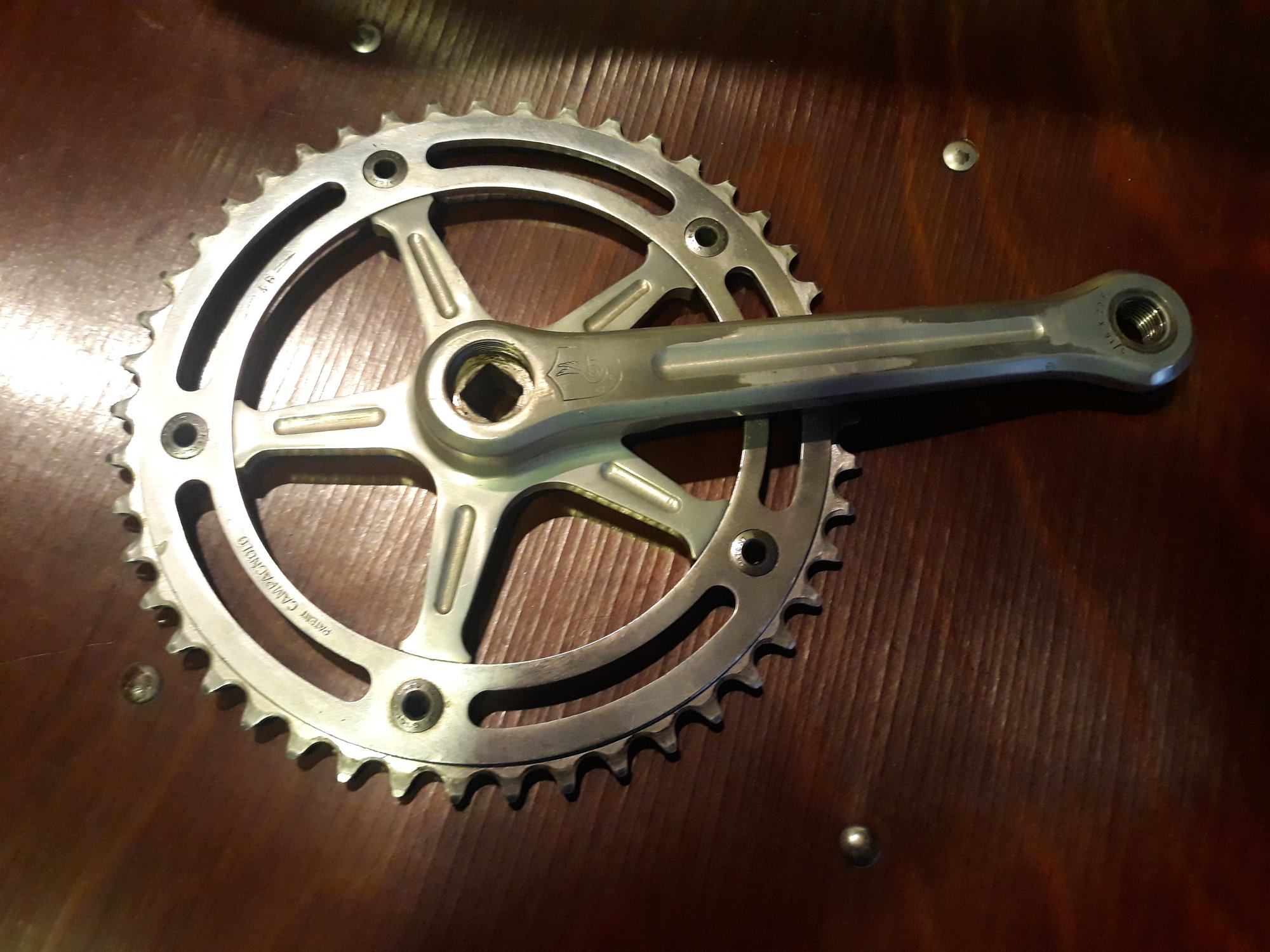 Details about   CAMPAGNOLO RECORD 170 144BCD FLUTED STRADA CRANKSET Super Track Pista 