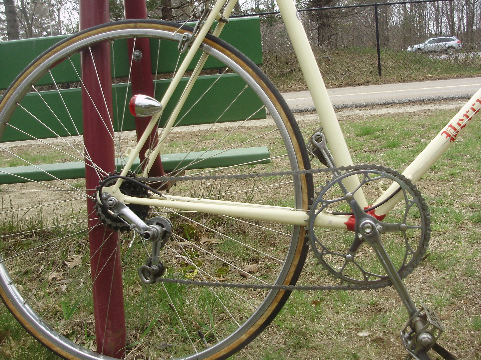 For Sale / 1989 Complete GT Pink Cheesegrater Crankset