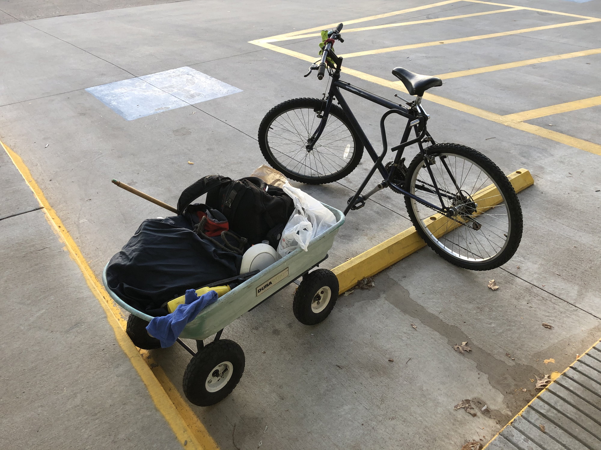 bike pulling wagon